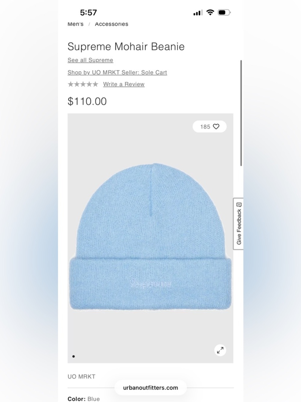 Supreme Mohair Beanie